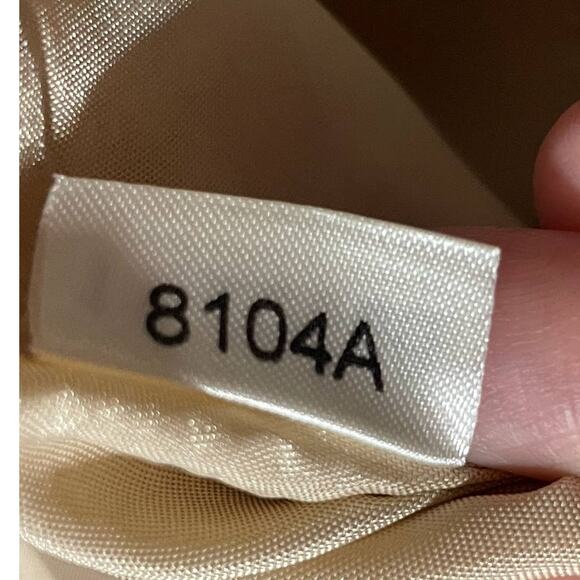 VTG Ann Taylor Sheath Dress Womens 8 Sleeveless Square Neck 100% Silk Gold Party - Picture 13 of 13